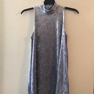 Crushed velvet, open-backed party dress